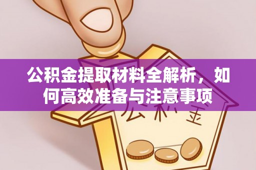 茶山公积金提取材料全解析，如何高效准备与注意事项
