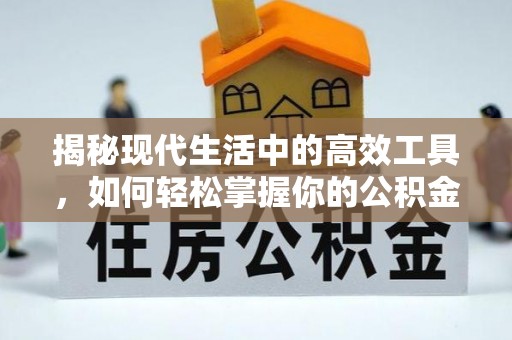 茶山揭秘现代生活中的高效工具，如何轻松掌握你的公积金查询方式