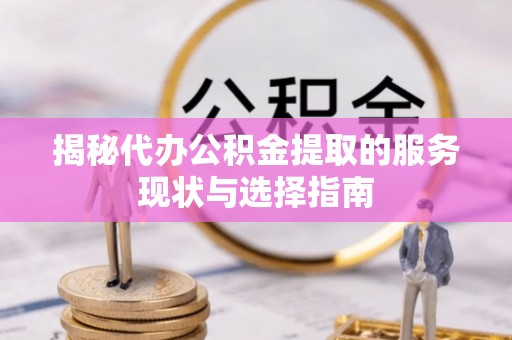 茶山揭秘代办公积金提取的服务现状与选择指南